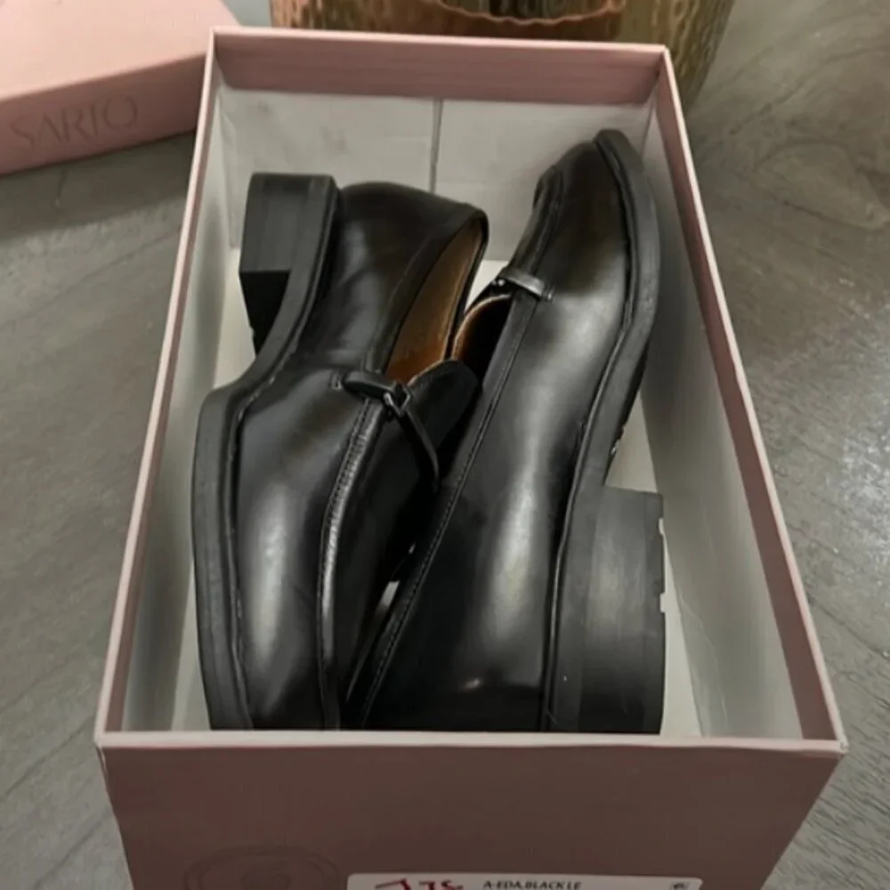 Franco Sarto Eda Bit Buckle Leather Loafers (WIDE)